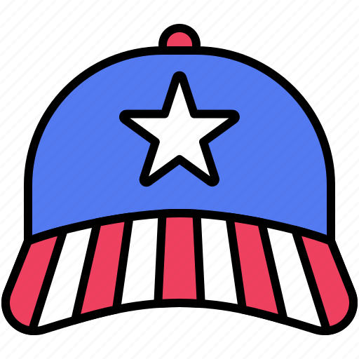 July, independence, ceremony, celebrate, america, cap icon - Download on Iconfinder