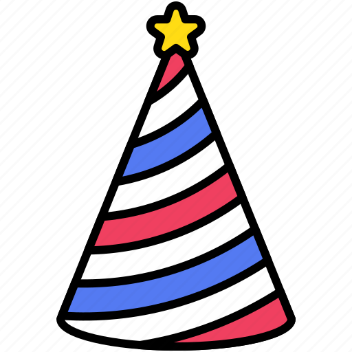 July, independence, ceremony, celebrate, america, party hat icon - Download on Iconfinder