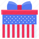 july, independence, ceremony, celebrate, america, gift, gift box
