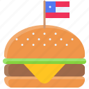 july, independence, ceremony, celebrate, america, hamburger, food