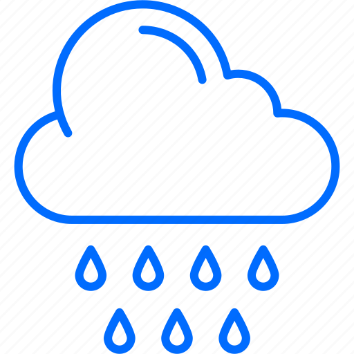 Rain, weather, cloudy, drizzle, moisture, rainfall, storm icon - Download on Iconfinder