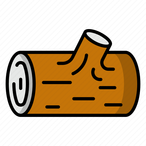 Log, trunk, wood, nature, stump, timber, tree icon - Download on Iconfinder
