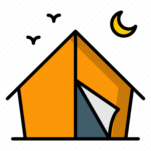 Camping, hiking, outdoors, shelter, survival, tent, adventure icon - Download on Iconfinder