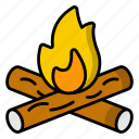 fireplace, chimney, campfire, bonfire, warm, flame, firelamp