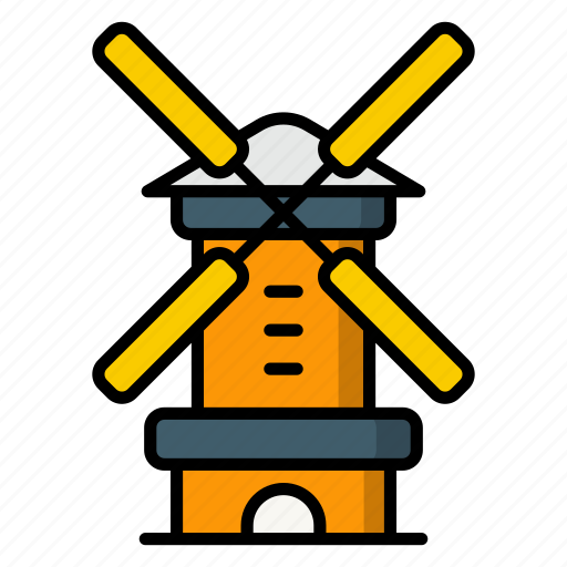 Windmill, electricity, energy, power, turbine, ecology, tower icon - Download on Iconfinder