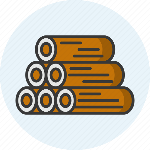 Firewood, logs, lumber, saw, wood, chop, campfire icon - Download on Iconfinder