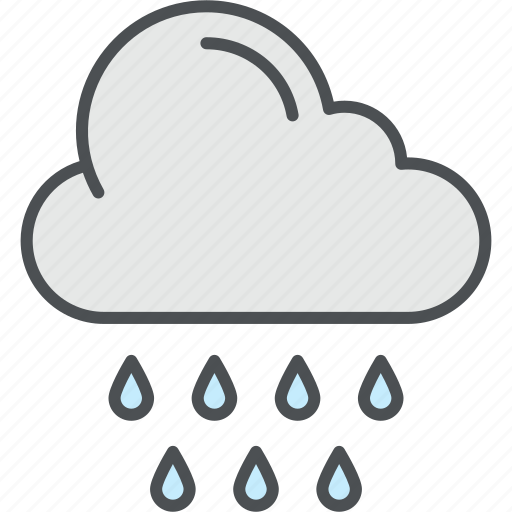 Rain, weather, cloudy, drizzle, moisture, rainfall, storm icon - Download on Iconfinder