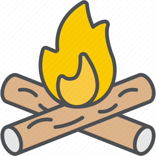 Fireplace, chimney, campfire, bonfire, warm, flame, firelamp icon - Download on Iconfinder
