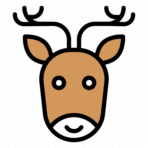 Deer, animal, reindeer, christmas, wildlife, winter, xmas icon - Download on Iconfinder