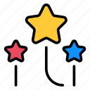 stars, star, rating, moon, night, review, feedback, space, astronomy