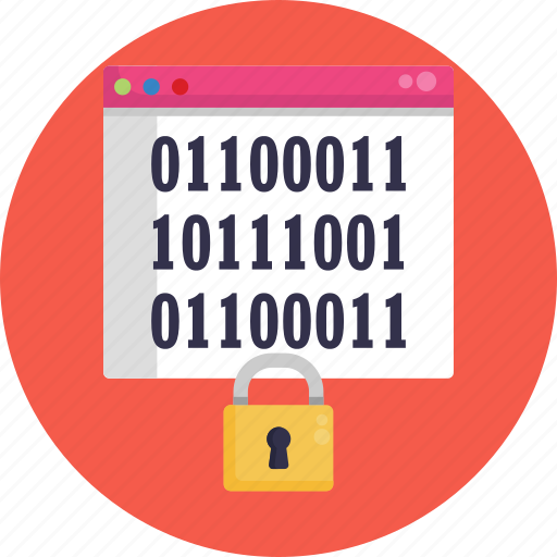Data, protection, binary code, encryption, padlock, password, protect icon - Download on Iconfinder