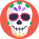 day of the dead, mexican, mask, carnival mask