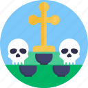 day of the dead, death, mexican, cross, skull