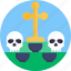 day of the dead, death, mexican, cross, skull 
