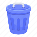 wastebasket, dustbin, bin, garbage can, trash can