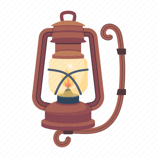 Oil lamp, lantern, kerosene lamp, gas lamp, hurricane lamp icon - Download on Iconfinder