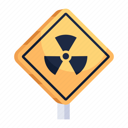 Radiation symbol, radiation sign, signboard, road board, signage icon - Download on Iconfinder