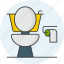 washroom, bathroom, restroom, toilet, commode, tissue 