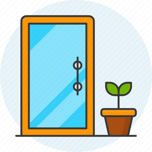 Glass, door, glass door, mirror, frame, arch, glass elevator icon - Download on Iconfinder