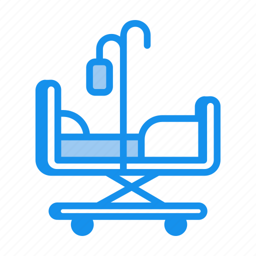 Hospital bed, hospital, bed, patient-bed, stretcher, healthcare, medical-bed icon - Download on Iconfinder