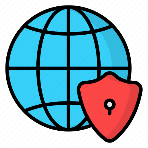Internet, security, internet security, protection, global security, shield icon - Download on Iconfinder