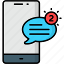 chat notification, message notification, text notification, speech bubble, chatting, text alert, new message