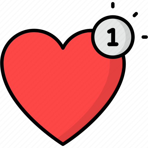 Notification, heart notification, alert, love, message, sweet, valentine icon - Download on Iconfinder