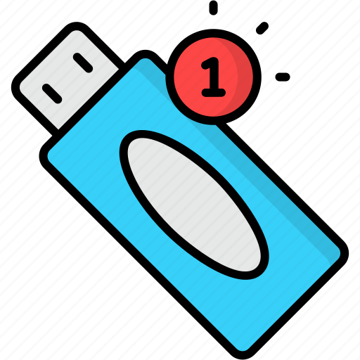 Usb, notification, usb notification, computer, device, stick, storage icon - Download on Iconfinder