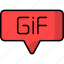 gif, extension, file, format, type, animation, document 