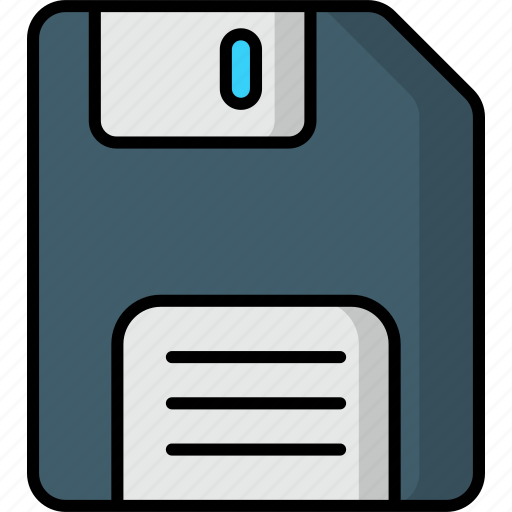 Save, diskette, floppy, download, storage, multimedia, technology icon - Download on Iconfinder