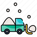 transportation, vehicle, snow, automobile, transport, winter, truck, snow loader, ice loader