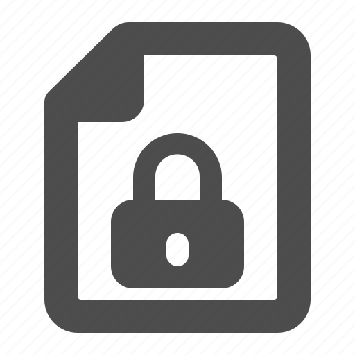 Denied, document, file, lock, locked, security icon - Download on Iconfinder