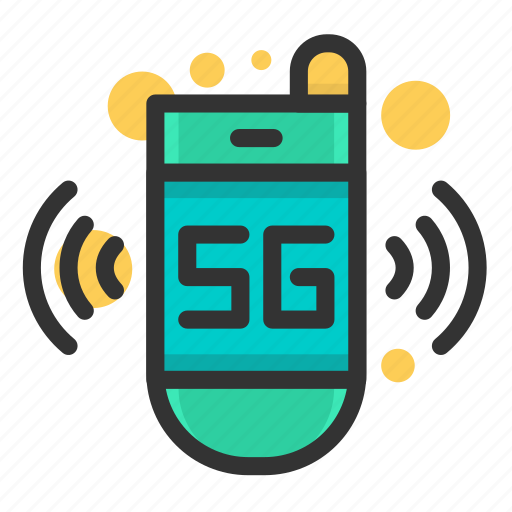 Network, communication, internet, connection, 5g, signal, feature phone 5g icon - Download on Iconfinder