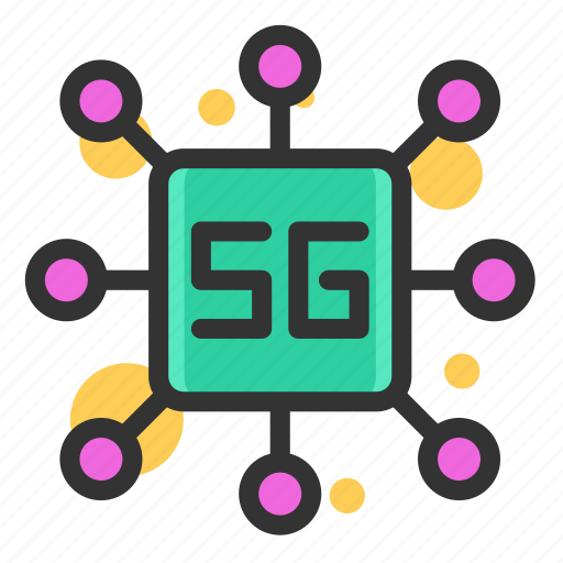 Technology, network, communication, internet, connection, 5g, processor 5g icon - Download on Iconfinder