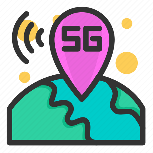 Network, communication, internet, connection, 5g, location 5g, maps icon - Download on Iconfinder