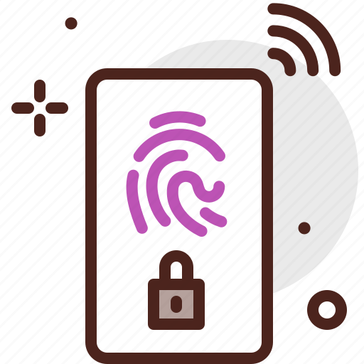 Device, electronic, fingerprint, security, signal, technology icon - Download on Iconfinder
