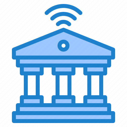 Bank, building, signal, financial, internet icon - Download on Iconfinder