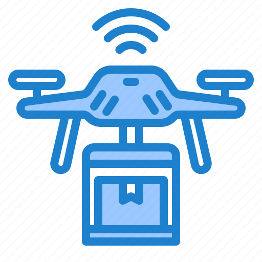 Drone, delivery, gadget, future, technology, online icon - Download on Iconfinder