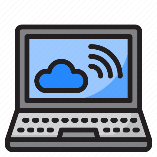 Cloud, data, server, laptop, online icon - Download on Iconfinder