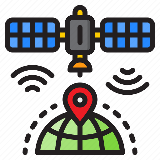 Satellite, space, location, communication icon - Download on Iconfinder