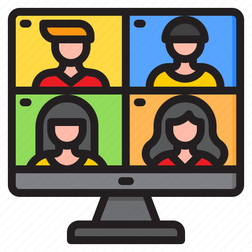 Video, call, conference, online, meeting, communication icon - Download on Iconfinder
