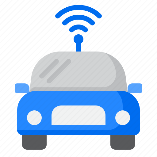 Autonomous, car, internet, self, driving, wireles icon - Download on Iconfinder