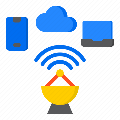 Communication, network, technology, signal, satellite, dish icon - Download on Iconfinder