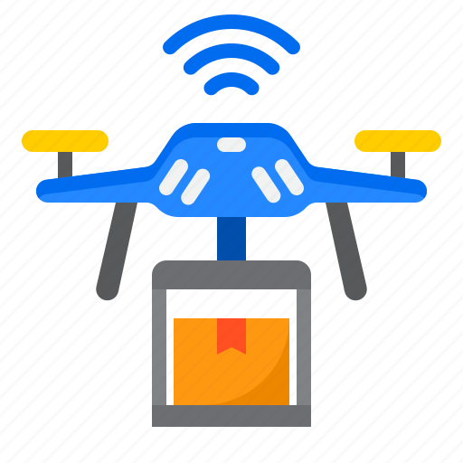 Drone, delivery, gadget, future, technology, online icon - Download on Iconfinder
