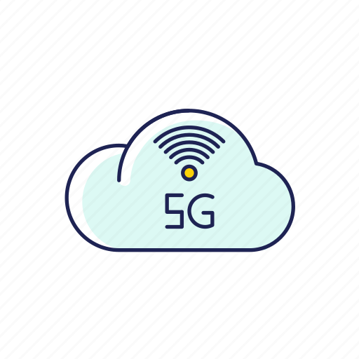 5g, cloud, color, computing, network, service, storage icon - Download on Iconfinder