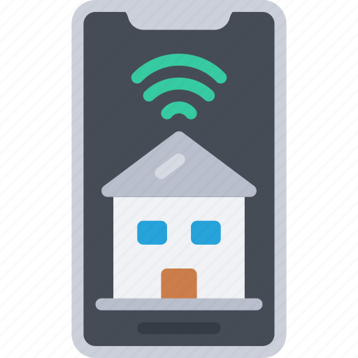 Smart, home, app, tech, iot, house, mobile icon - Download on Iconfinder