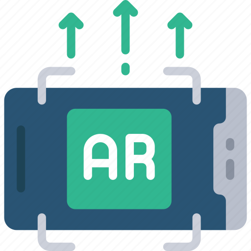 Ar, increase, augmented, reality, mobile, cell, phone icon - Download on Iconfinder