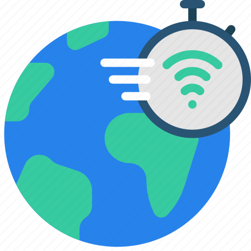Fast, global, internet, speed, globe, earth, wifi icon - Download on Iconfinder