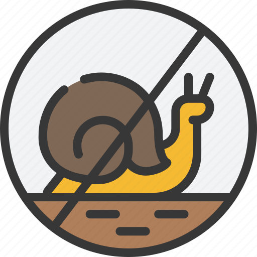 No, snail, speeds, slow, prohibited icon - Download on Iconfinder