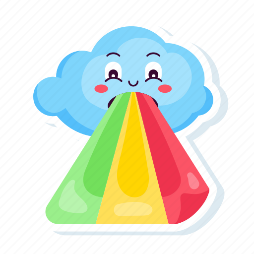 Rainbow sky, rainbow cloud, cute cloud, color spectrum, rainbow icon - Download on Iconfinder